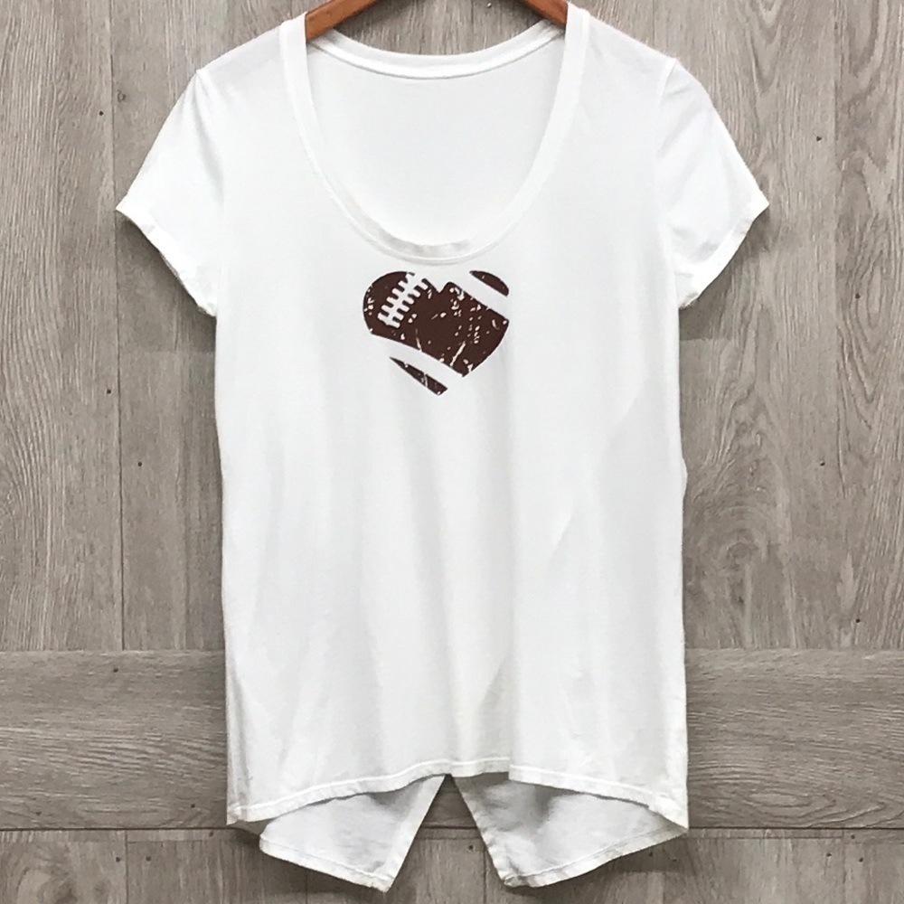 Football Distressed Custom Cut Short Sleeve BB249